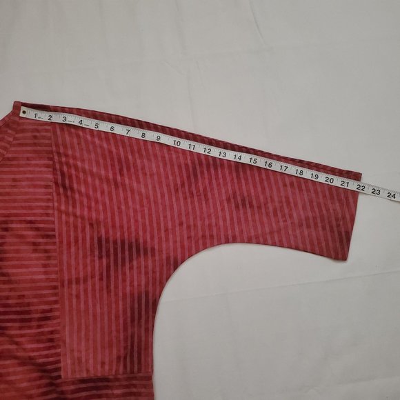 Lane Bryant Vintage Rose Tie-Back Stripe Dolman-Sleeve Blouse Plus Size 18/20 - Picture 7 of 16